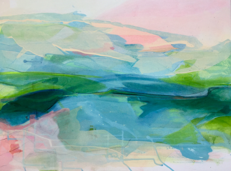 o.T., 2016, Acryl Oel, 60x80 cm