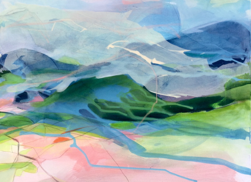 o.T., 2016, Acryl Oel, 60x80 cm
