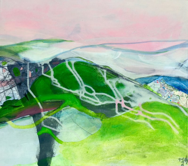 o.T., 2016, Acryl Oel, 60x80 cm