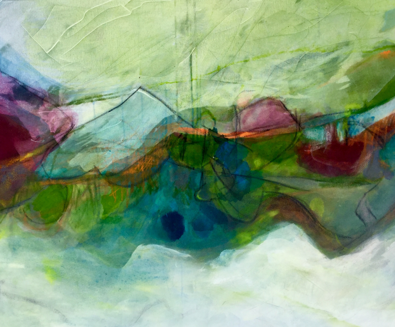 o.T., 2016, Acryl Oel, 80x100 cm
