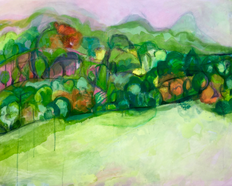 o.T., 2016, Acryl Oel, 80x100 cm