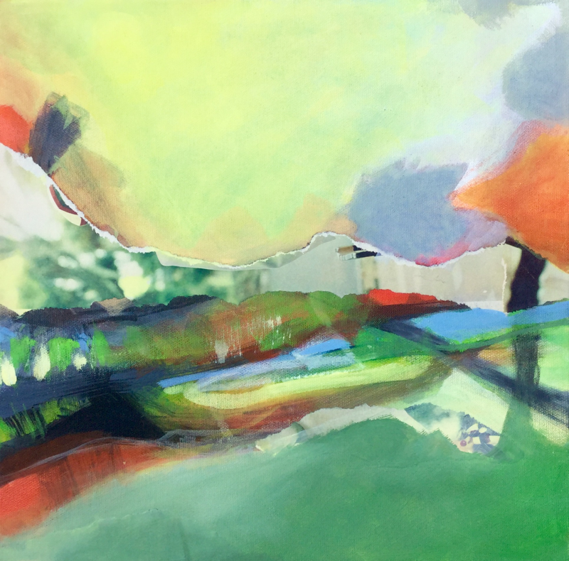 o.T., 2018, Mischtechnik, 40x40 cm